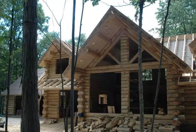 The Keplar Natural Log Cabin With Gorgeous Design Adorable Living