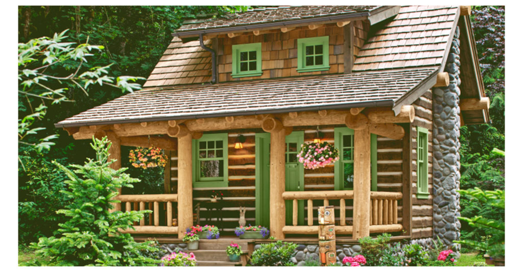 HandBuilt Log Cabin Hideaway In The Middle Of The Forest Adorable