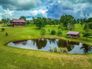 Charming Log Home with Guest Cabin on 9+ Acres