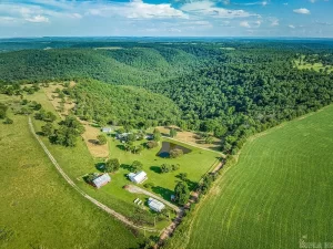 Auction Opportunity: Ozark Mountain Estate with Ponds, Guesthouses & Healing Springs on 65 Acres